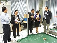 The delegation visits the Centre for Robotics And Technology Education.